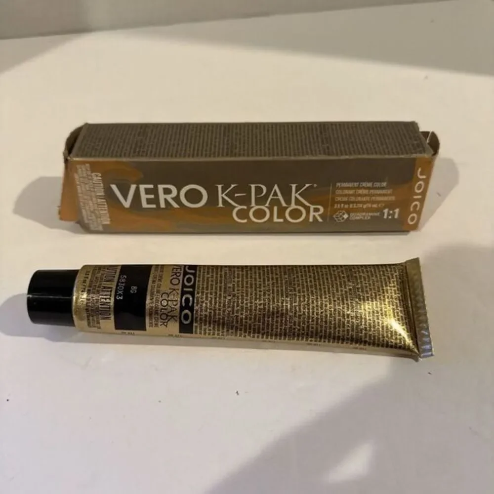 Joico Vero K-Pak Permanent Creme Color Blonde Dore' Moyen 8G SEALED‎